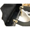 Dior Small Lady Dior Bag In Black Patent Cannage Calfskin 295