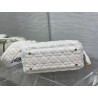 Dior Medium Lady D-Lite Bag In White Cannage Shearling 365