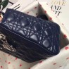 Dior Medium Lady Dior Bag In Indigo Blue Cannage Lambskin 821