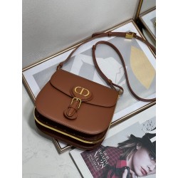 Dior Bobby Frame Bag In Brown Box Calfskin 552