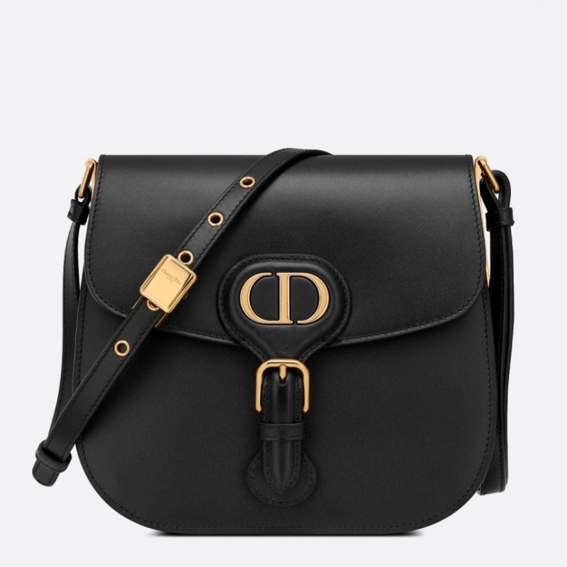 Dior Bobby Frame Bag In Black Box Calfskin 583