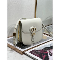 Dior Bobby Frame Bag In White Box Calfskin 616