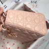 Dior Medium Lady Dior Bag In Pink Lambskin 278