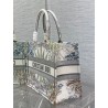 Dior Medium Dior Book Tote In White Multicolor Rêve d'Infini Embroidery 353