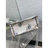 Dior Medium Dior Book Tote In White Multicolor Rêve d'Infini Embroidery 353