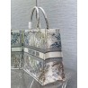 Dior Large Dior Book Tote In White Multicolor Rêve d'Infini Embroidery 410