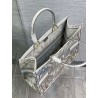 Dior Large Dior Book Tote In White Multicolor Rêve d'Infini Embroidery 410