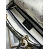 Dior Medium Lady D-Lite Bag In White Jardin Botanique Embroidery 519