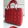 Dior Medium Lady Dior Bag In Red Lambskin 743