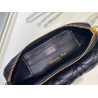 Dior Caro Pouch In Black Cannage Calfskin 491