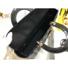 Dior Large Lady Dior Bag In Black Patent Cannage Calfskin 570