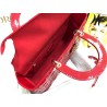 Dior Large Lady Dior Bag In Red Patent Cannage Calfskin 599