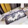 Dior Medium Lady D-Lite Bag In Blue Multicolor Rêve d'Infini Embroidery 741