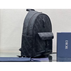 Dior Explorer Backpack In Black CD Diamond Mirage Ski Capsule Nylon 772