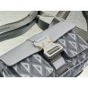 Dior Hit the Road Messenger Bag In Gray CD Diamond Canvas 813