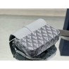 Dior Hit the Road Messenger Bag In Gray CD Diamond Canvas 813