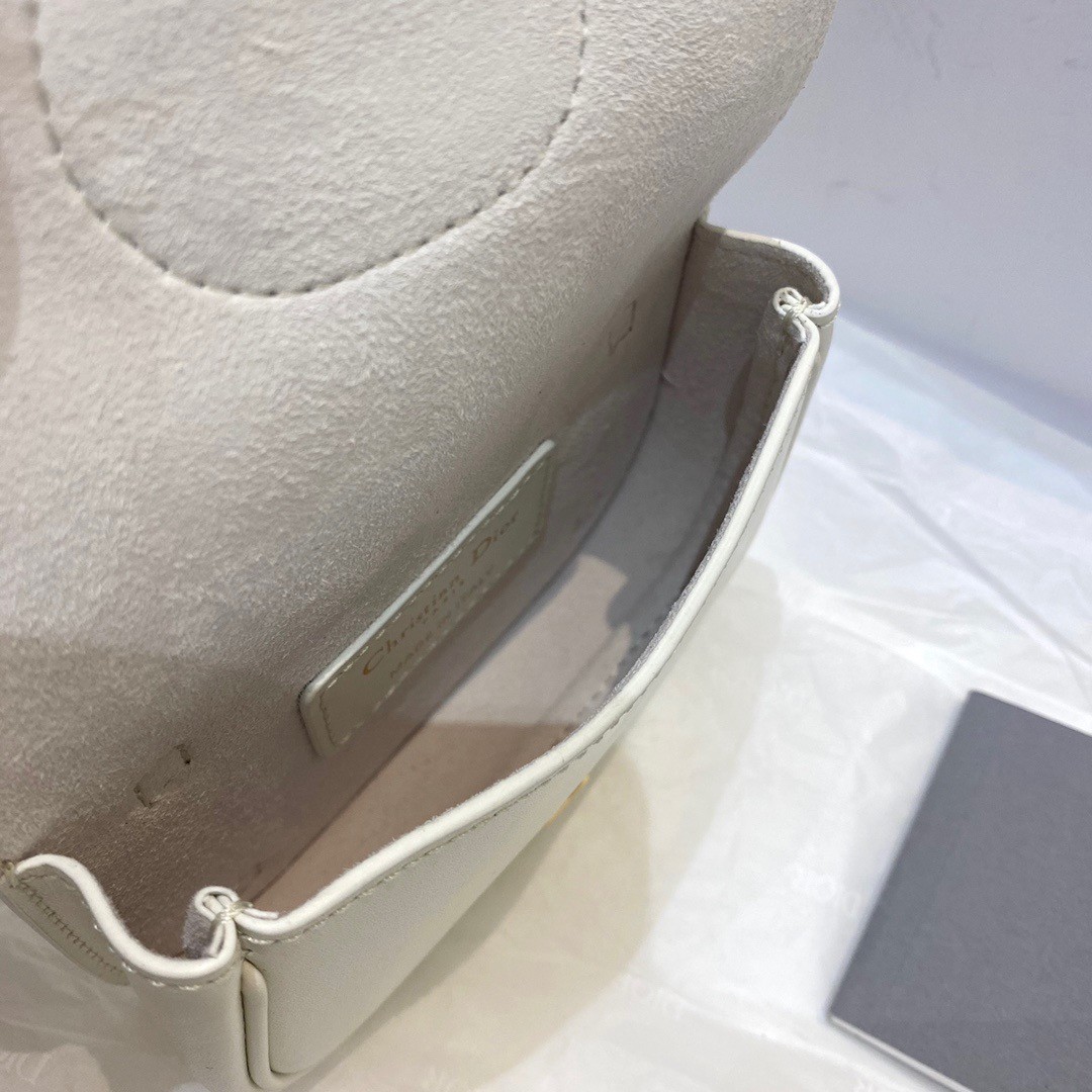 Dior Bobby Micro Bag In White Box Calfskin 952