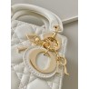 Dior Lady Dior Micro Bag In White Cannage Lambskin 995