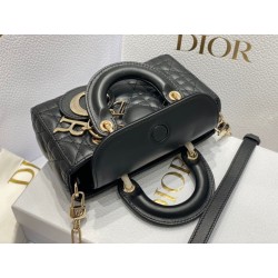 Dior Lady D-Joy Micro Bag In Black Cannage Lambskin 137