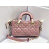 Dior Lady D-Joy Micro Bag In Peony Pink Cannage Lambskin 172