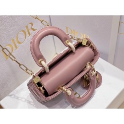 Dior Lady D-Joy Micro Bag In Peony Pink Cannage Lambskin 172