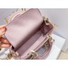 Dior Lady D-Joy Micro Bag In Peony Pink Cannage Lambskin 172