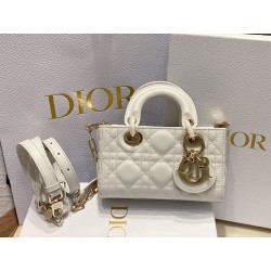 Dior Lady D-Joy Micro Bag In White Cannage Lambskin 211