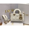 Dior Lady D-Joy Micro Bag In White Cannage Lambskin 211