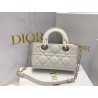 Dior Lady D-Joy Micro Bag In White Cannage Lambskin 211