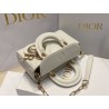 Dior Lady D-Joy Micro Bag In White Cannage Lambskin 211