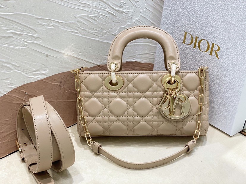 Dior Lady D-Joy Small Bag In Hazelnut Cannage Lambskin 250