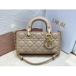 Dior Lady D-Joy Small Bag In Hazelnut Cannage Lambskin 250