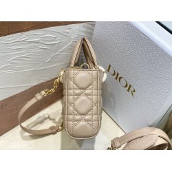 Dior Lady D-Joy Small Bag In Hazelnut Cannage Lambskin 250