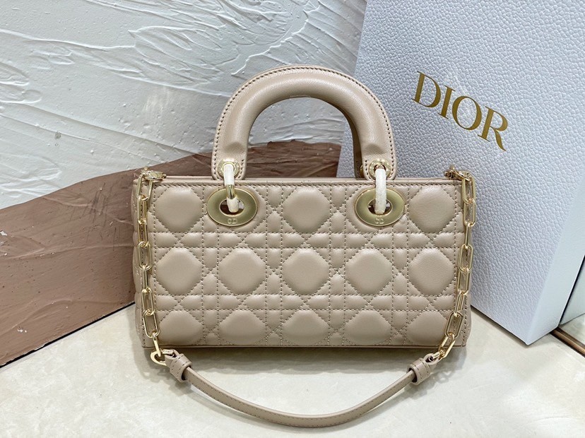 Dior Lady D-Joy Small Bag In Hazelnut Cannage Lambskin 250