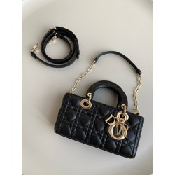 Dior Lady D-Joy Small Bag In Black Cannage Lambskin 285