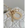 Dior Lady D-Joy Small Bag In White Cannage Lambskin 353