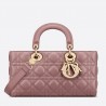 Dior Lady D-Joy Medium Bag In Peony Pink Cannage Lambskin 388