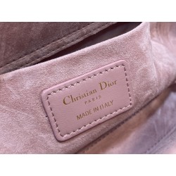 Dior Lady D-Joy Medium Bag In Peony Pink Cannage Lambskin 388