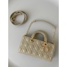 Dior Lady D-Joy Medium Bag In Sand Cannage Lambskin 648