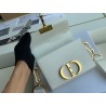 Dior 30 Montaigne Box Bag In White Box Calfskin 733