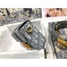 Dior 30 Montaigne Box Bag In Gray Dior Oblique Jacquard 462