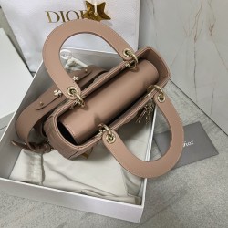 Dior Small Lady Dior My ABCDior Bag In Hazelnut Lambskin 604