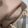 Dior Small Lady Dior My ABCDior Bag In Hazelnut Lambskin 604