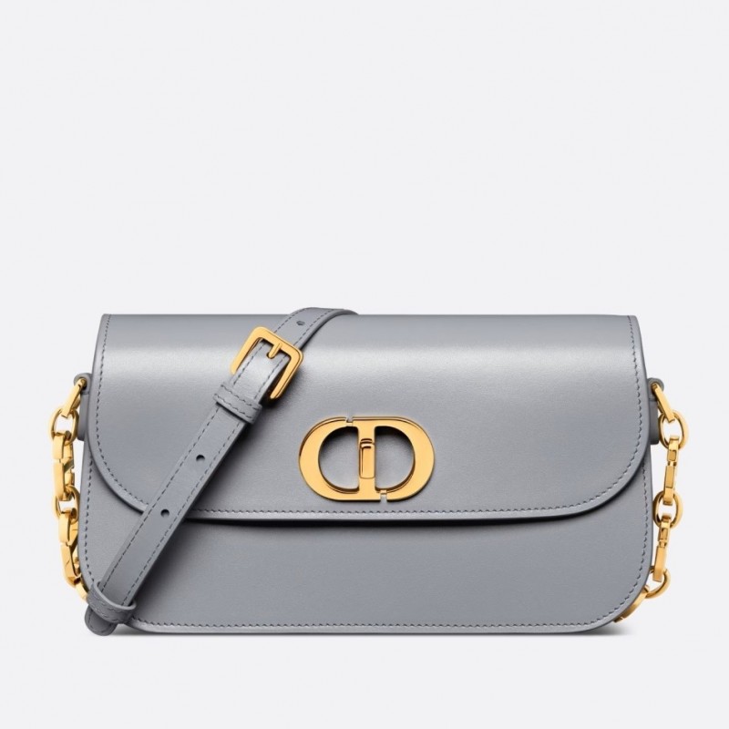 Dior 30 Montaigne Avenue Bag In Grey Box Calfskin 787