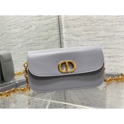 Dior 30 Montaigne Avenue Bag In Grey Box Calfskin 787