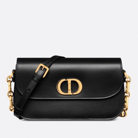 Dior 30 Montaigne Avenue Bag In Black Box Calfskin 104