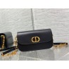 Dior 30 Montaigne Avenue Bag In Black Box Calfskin 104