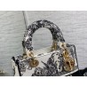 Dior Lady D-Lite Medium Bag In White Toile de Jouy Voyage Embroidery 259