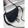 Dior Saddle Bag with Strap in Black Ultramatte Calfskin 170