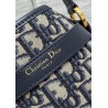 Dior C'est Medium Bag in Blue Oblique Jacquard 414